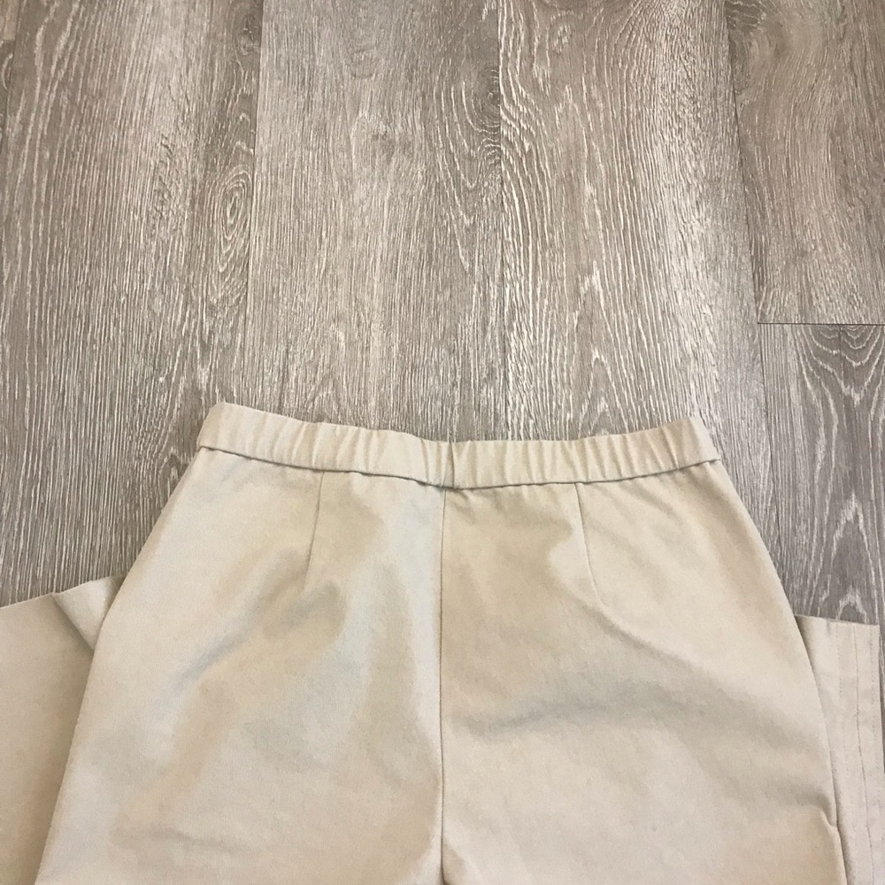 Theory Basic Pull On Pants Twill Zipper Side Pock… - image 3